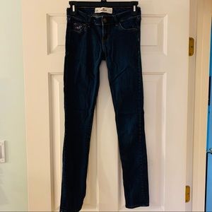 Skinny Low-Rise Hollister Dark Washed Jeans